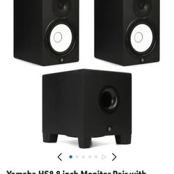 Yamaha Hs8 With Subwoofer Bundle 