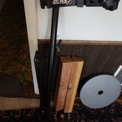 Spin Doctor Bike Work Stand. One Of Sliding Brackets Is Broken