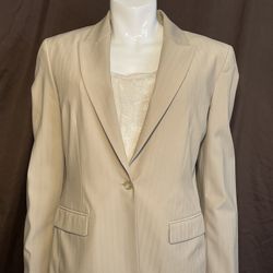 Tahari Tan Blazer Women’s Size 14