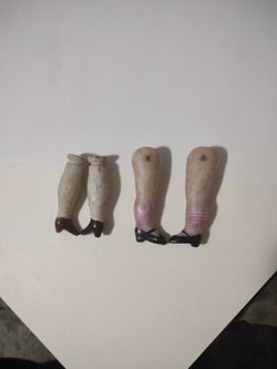 Antique Porcelain Doll Legs