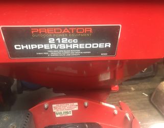 Gas chipper Honda Motor very good condition 300