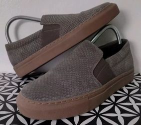 All Saints Women's Snakeprint Suede Slip-On Shoes