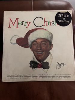🎄 BING CROSBY – MERRY CHRISTMAS VINYL LP 🎄  Vintage MCA Records pressing — MCA-15024.