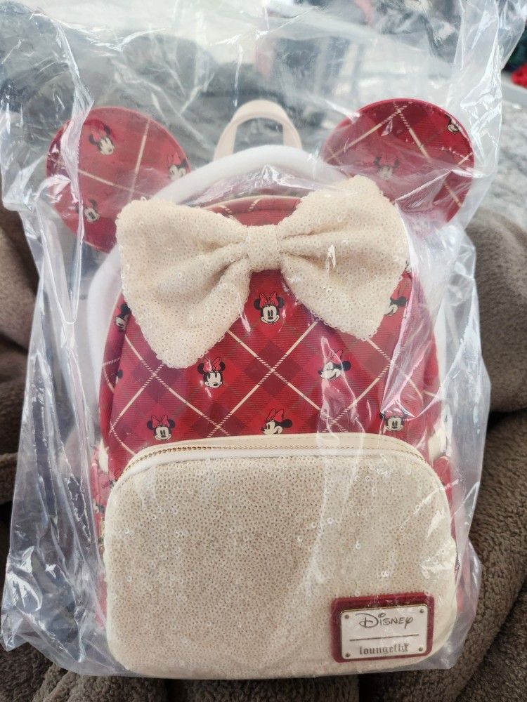 Red Minnie Mouse Backpack