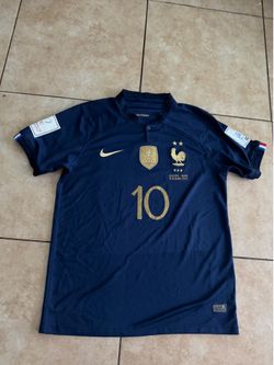 France World Cup 2022 Final Home Kit Men’s Size L Mbappe#10