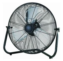 Mainstays 20" Black Floor Fan with 3 High  Velocity  Speeds