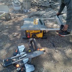 Dewalt Table Saw + Mieter Saw 