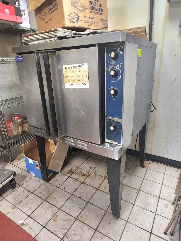 Commercial Restaurant Full Size Natural Gas Convection Oven Working