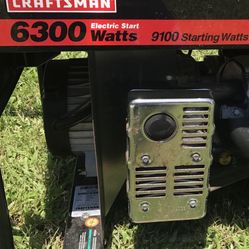 CRAFTSMAN Generator. w/Electric Start, 6300 RUNNING WATTS & 9100  STARTING WATTS