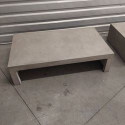 Industrial Concrete Water Fall Coffee Table