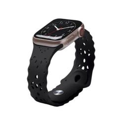 Black Silicone Smart Watch Apple Watch Wrist Band— 2 Available