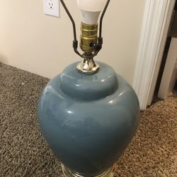 Blue Lamp No Shade