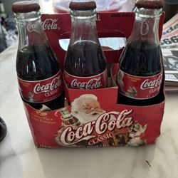 Vintage Full 8oz Christmas Limited Edition Bottles 5-1999 And 2-1998