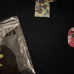 Black & Pink Bape Shirt