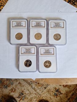 1999 S Quarter Proof Set. Graded Proof 69 Ultra Cameo By NGC