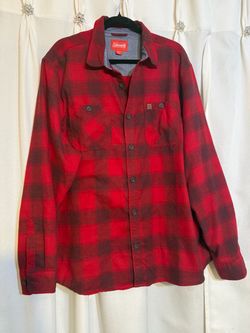 Coleman Men's Shirts Coleman Red And Black good quality size 2XL like new