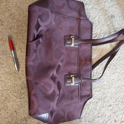 Nice Burgundy COACH purse