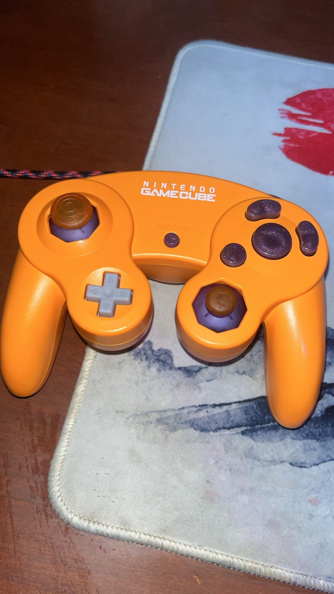 Custom Orange GameCube Controller