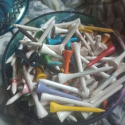 Golf Tee Collection Over 100 Different Places And Advertisement Tees 