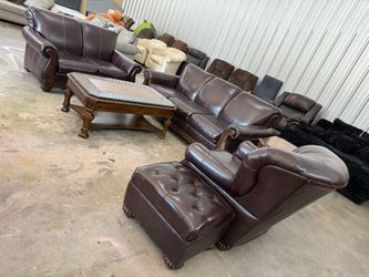 Leather living rooms sets