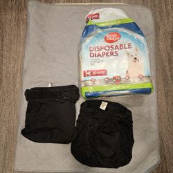 Big Dog Diapers, Diaper Cover, And Washable Pet Pad