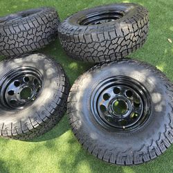 4 NEW WHEELS&TIRES LT285-75R16 LODE E 10PLY 6X5.5