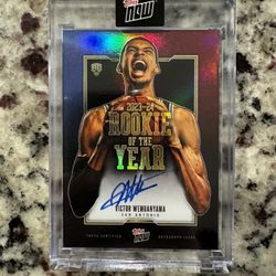 2023-24 Topps Now Victor Wembanyama ON Card Auto Rookie of the Year 19 /99 VW-6A