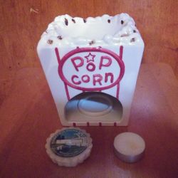 Yankee Candle (Pop Corn) Candle And Tart Warmer
