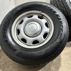 4x ORIGINAL 17" 2014 Ford F150 OEM steel wheels Mazama Open Range 265/70/17