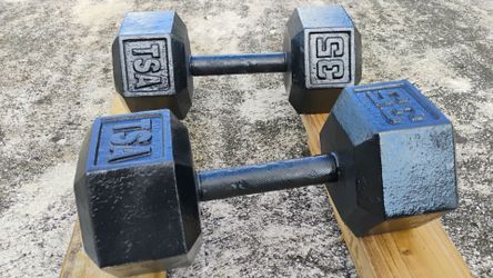 2 TSA Dumbbell Weights 35 lbs