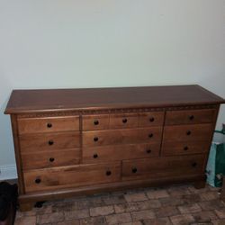 Large Wood Dresser 