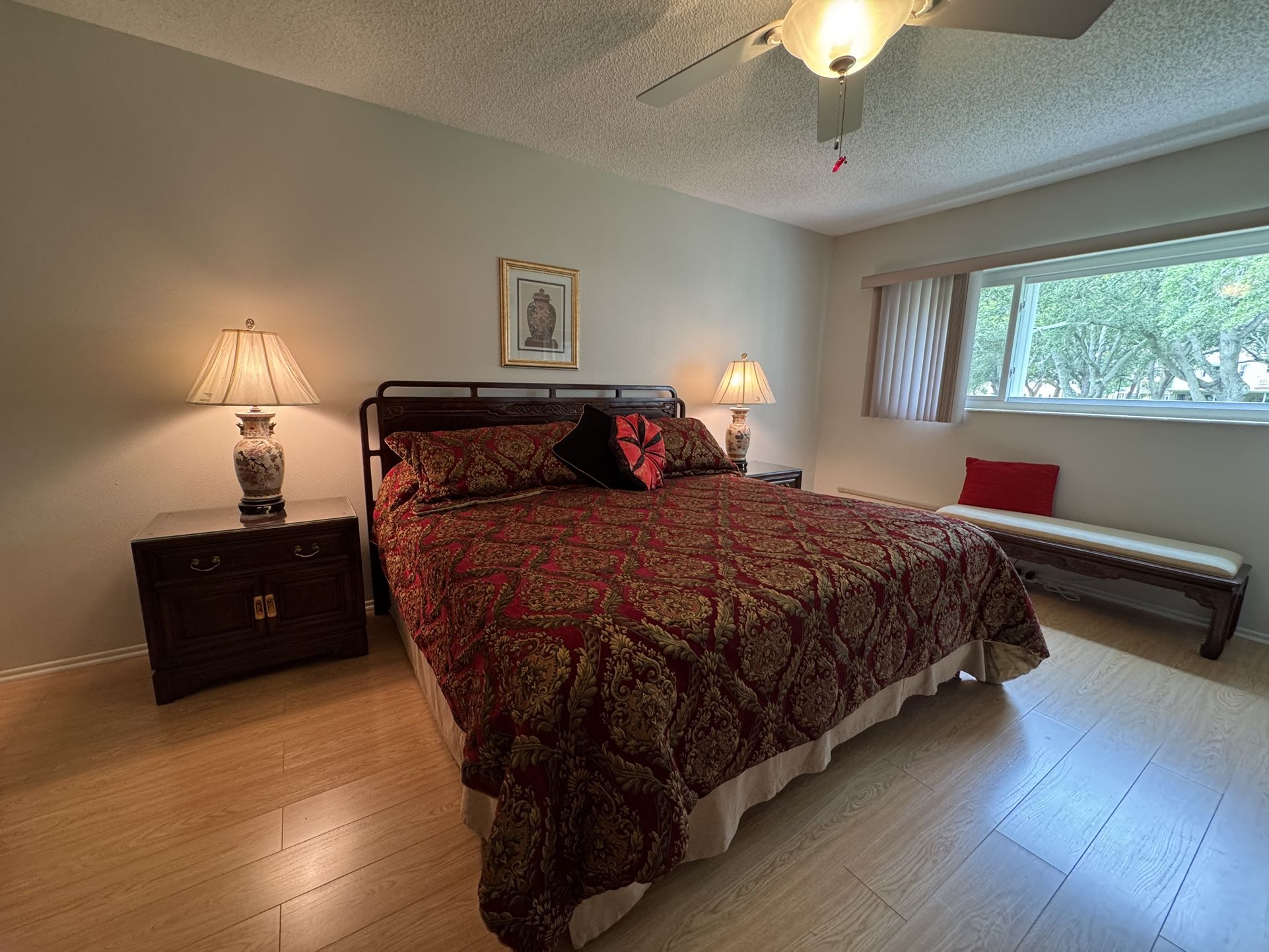 Beautiful solid wood king size bedroom set