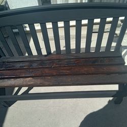 55 Inch Wide wood custom hand Made bench