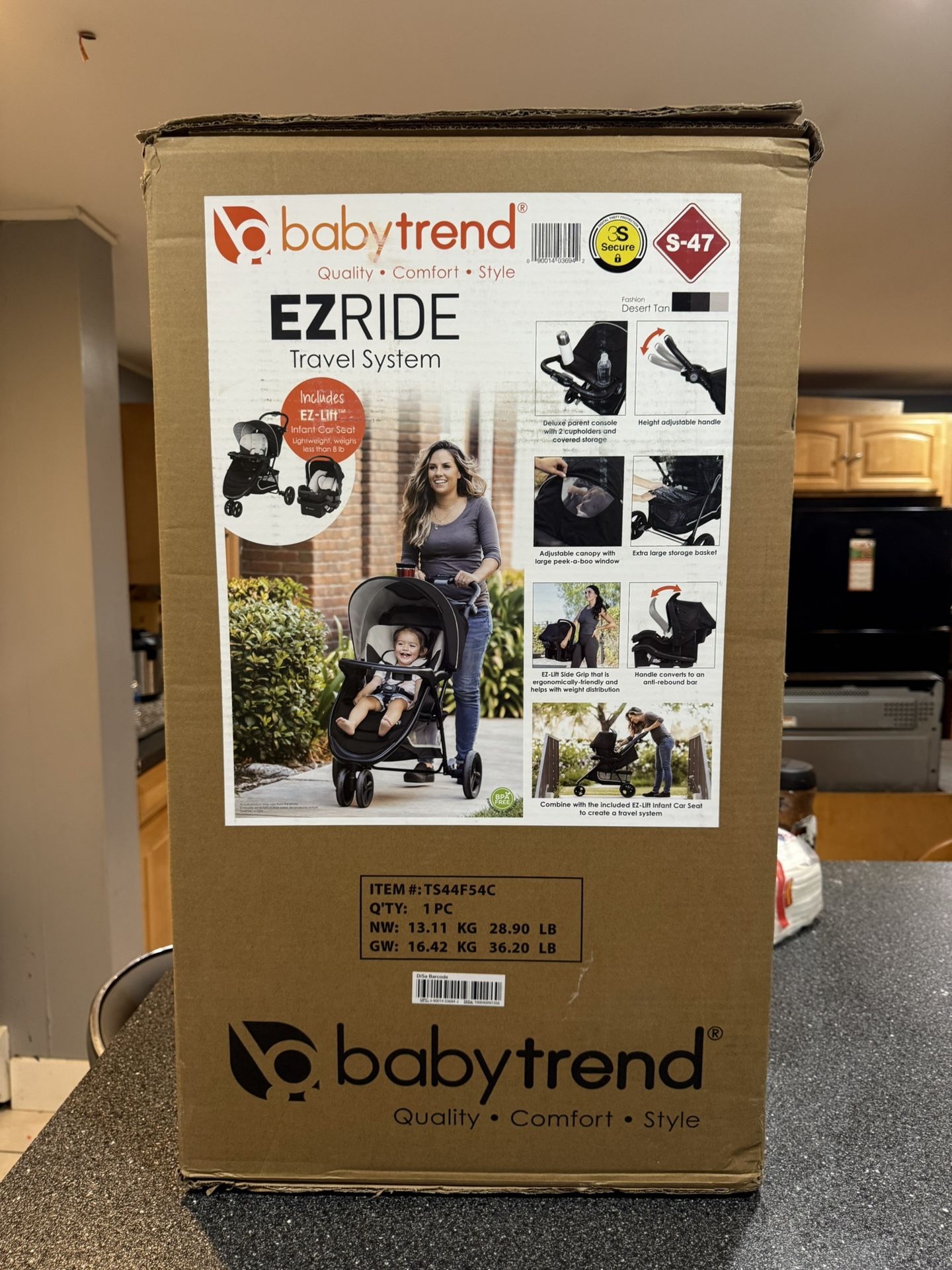 Baby Trend EZ Ride Stroller Travel System with EZ-Lift™ Infant Car Seat