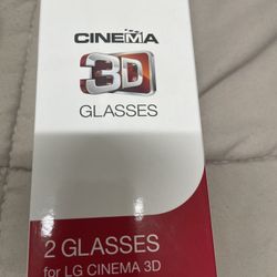 Cinema 3-D Glasses For Lg Cinema 3-D 2 Pair