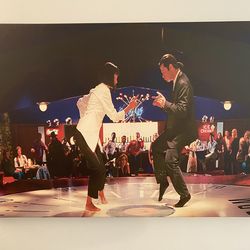 PULP FICTION ICONIC DANCE SCENE ON CANVAS!!!