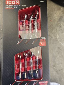 Icon Professional Stubby Rstcheting Wrench Set
