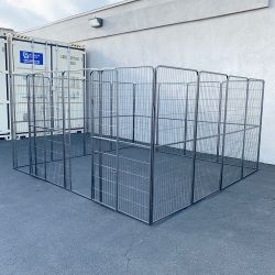 $360 (New) Heavy duty 10x10x5ft tall pet playpen 16-panel dog crate kennel exercise cage fence
