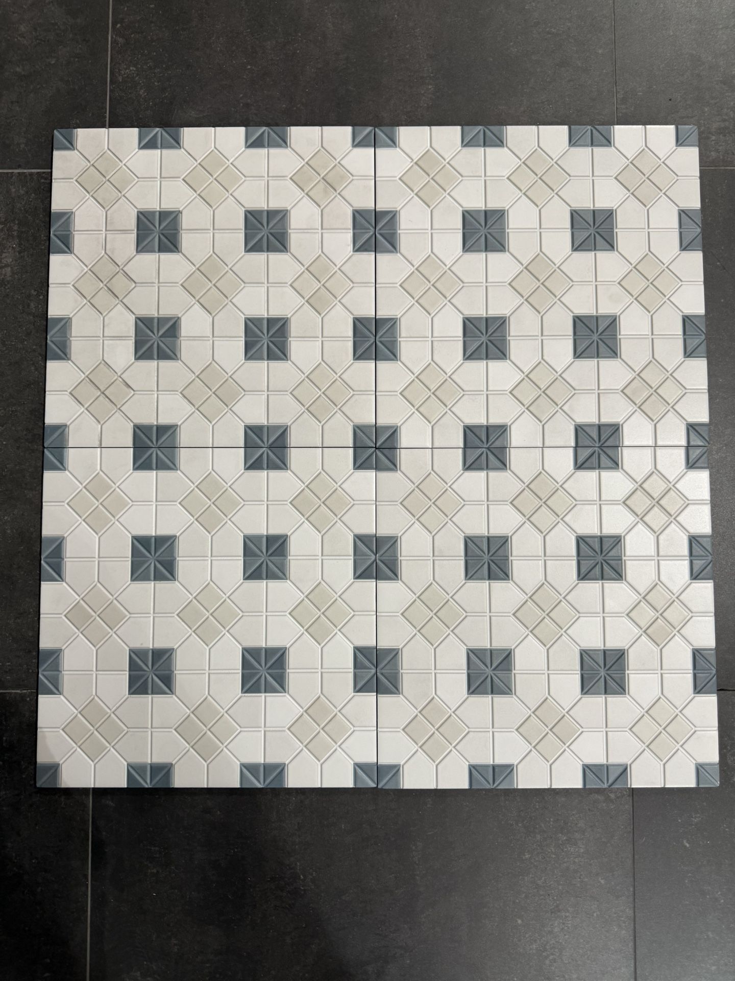 WOW Suit Tesserae Marino Blue/Cream/White Mosaic 11x11, 100 SF/ $6 SF (1k SF Available)