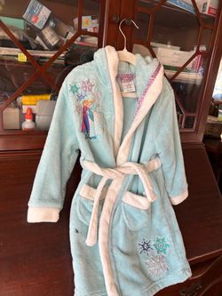 Disney Frozen Kids Plush Hooded Robe