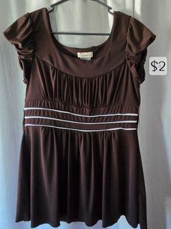 Speechless Brown Cap Sleeve Dress Size L