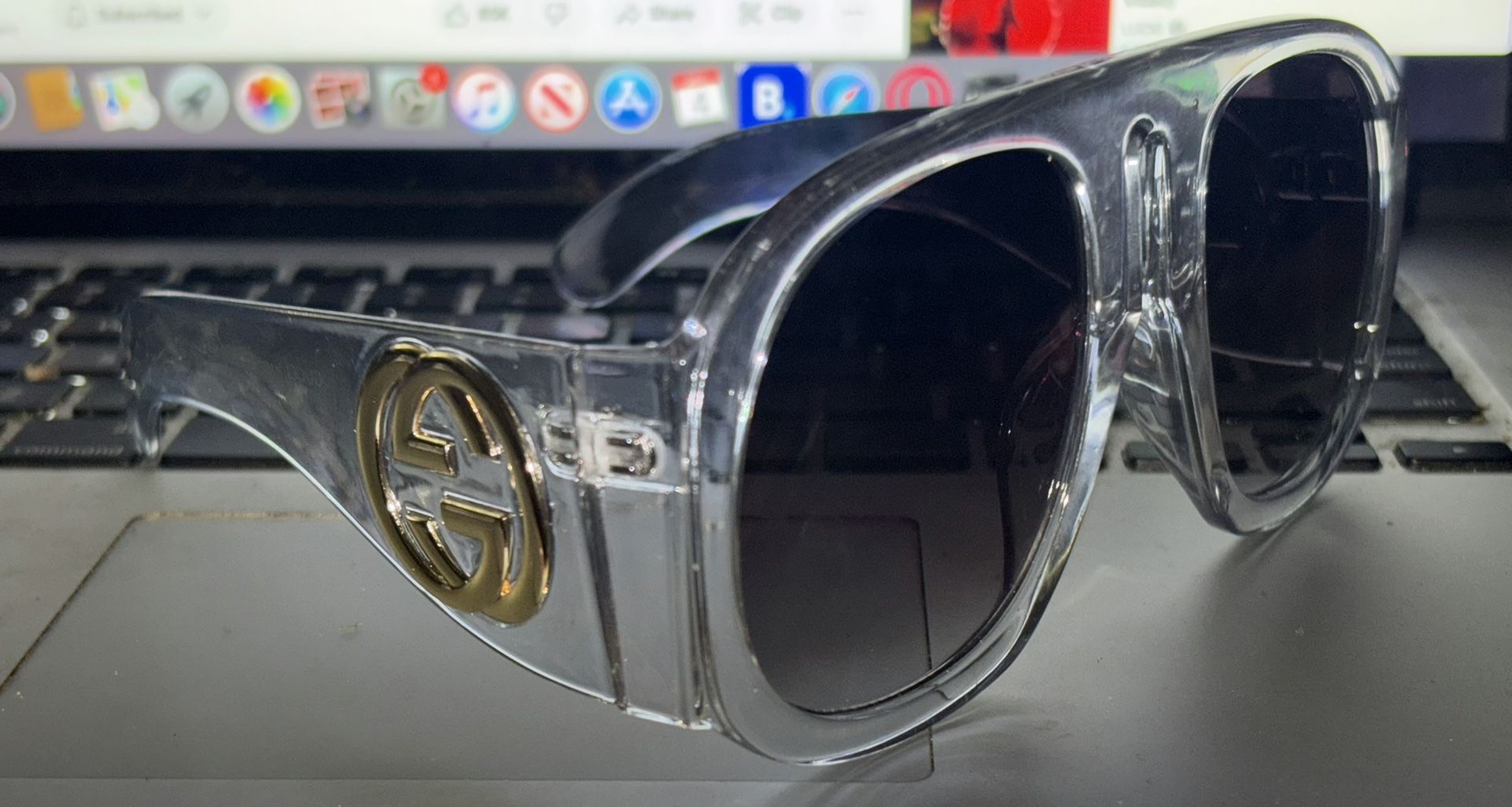 Gucci Transparent Sunglasses