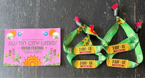 ACL 3 Day wristbands