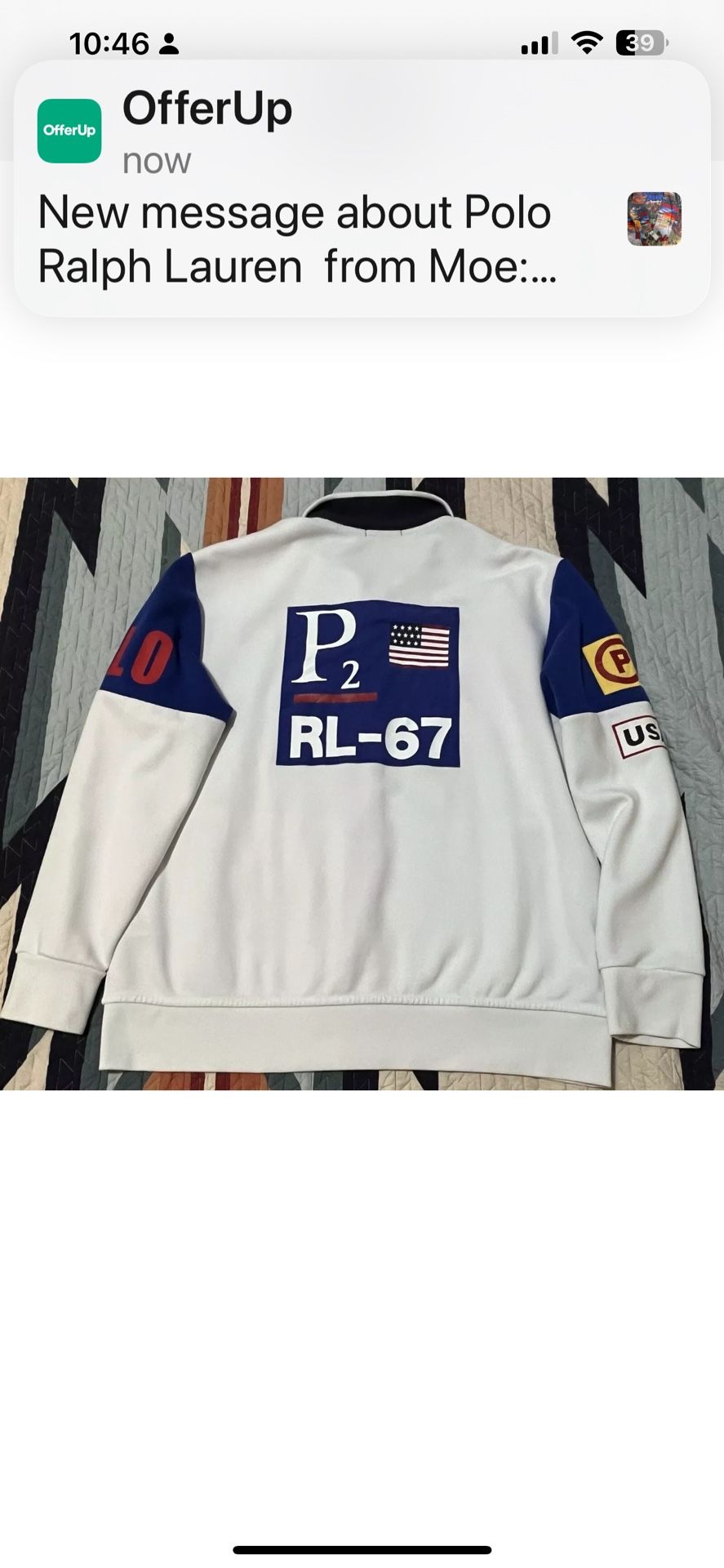 New Polo CP-93 P2 Track Zip Jacket-medium