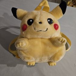 Pikachu Plush Backpack 