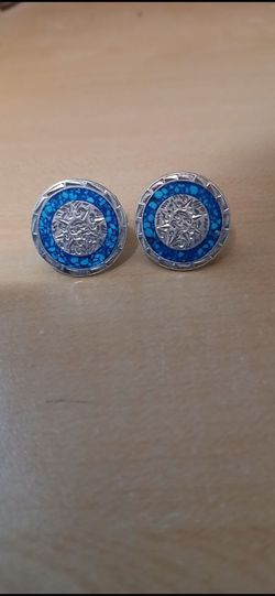 Aztec / Mayan sun cufflinks