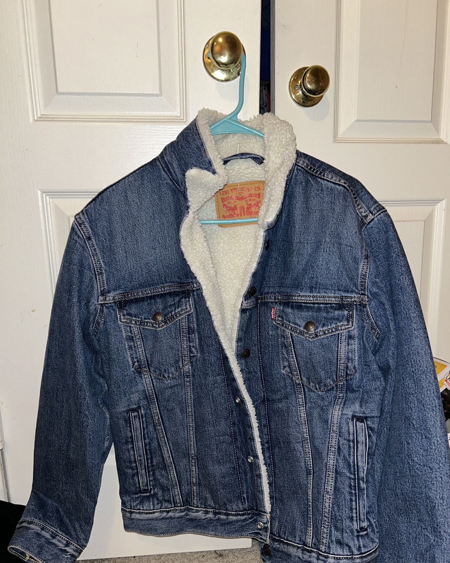 Levi Strauss Sherpa denim trucker jacket