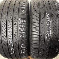 2 Tires 255 40 19 Pirelli P Zero As High Tread
