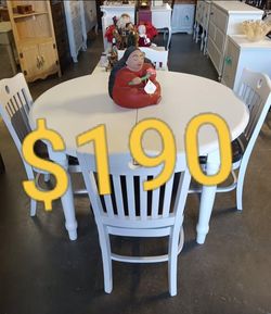 White kitchen table
