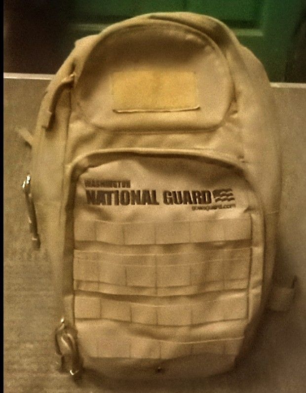 Authentic Washington National Guard backpack